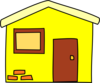 Yellow House Clip Art