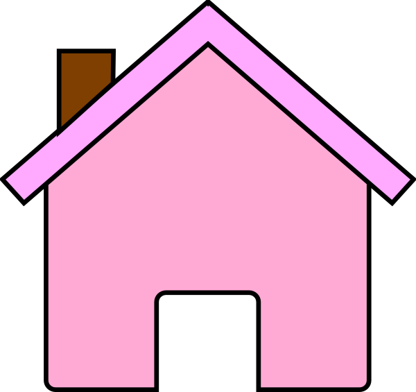 pink house clipart - photo #4