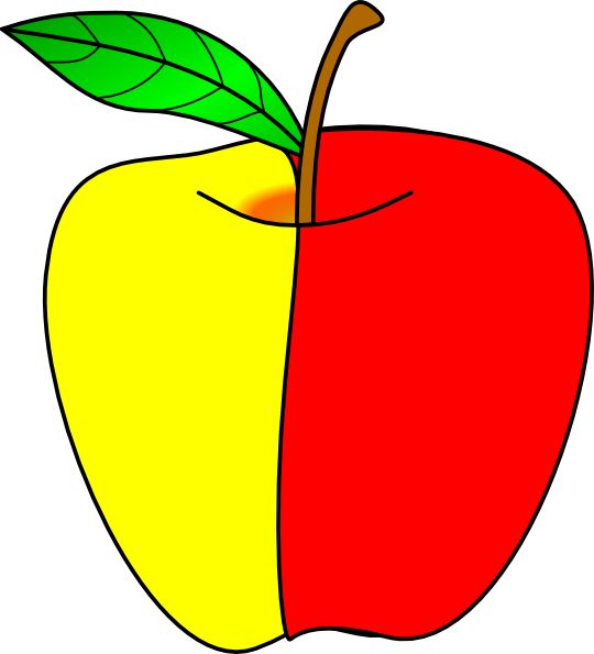 clipart yellow apple - photo #37