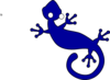 Blue Royal Gecko Clip Art