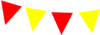 Red And Yellow Bunting Clip Art