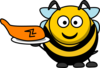 Waiter Bee Clip Art