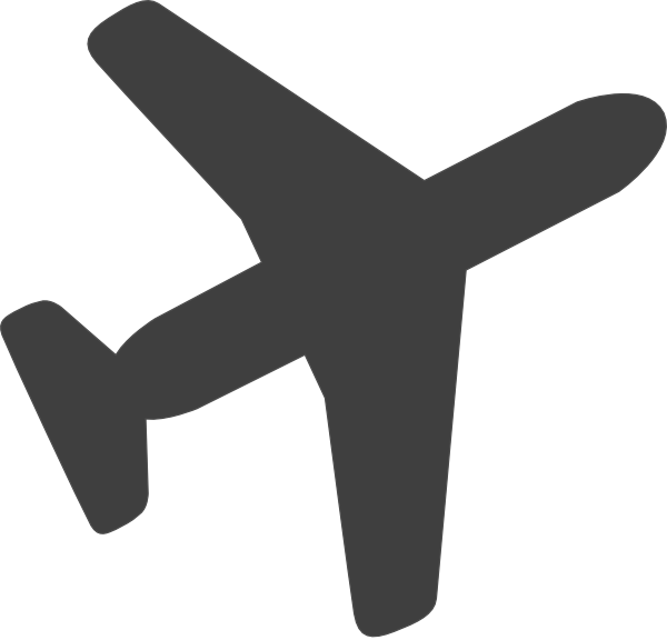 clipart airplane silhouette - photo #31