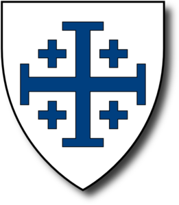 Blue Crusader Cross Clip Art