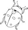 Ladybug Outline Clip Art