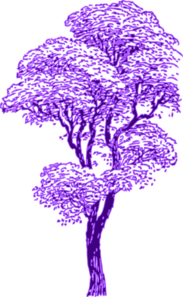 Purple Tree Clip Art at Clker.com - vector clip art online, royalty