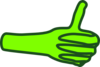 Alien Thumbs Up Clip Art
