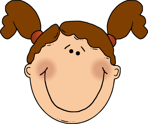 clipart girl with brown hair - photo #9