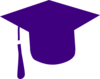 Purple Grad Cap Clip Art