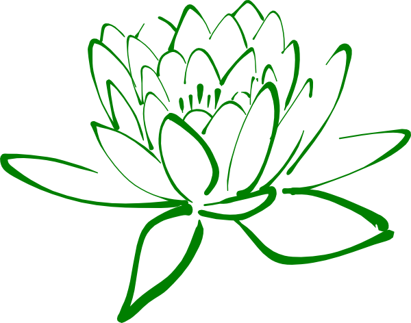 Green Lotus Clip Art at Clker.com - vector clip art online, royalty