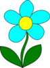 Blue Flower Clip Art