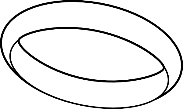 ring clipart black and white - photo #10