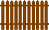Brown Fences Clip Art