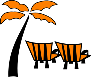 Palm And Chairs Clip Art