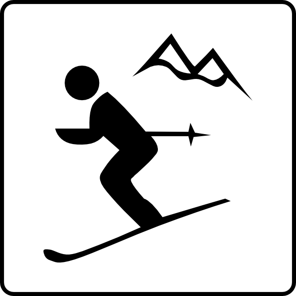 clipart snow skiing - photo #31