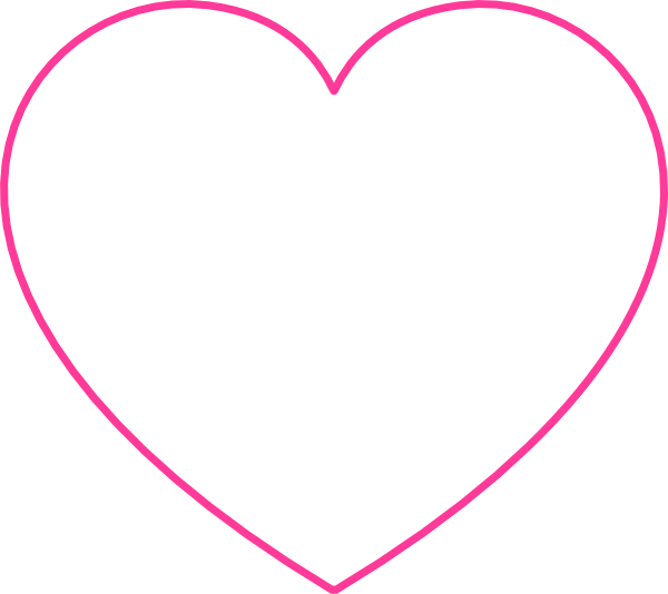 pink heart clip art free. Pink Blank Heart