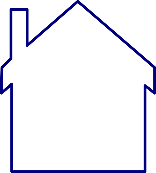 Blue House Clip Art at Clker.com - vector clip art online, royalty free