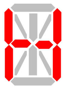 Segment Display Q Clip Art