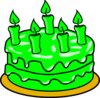 Green Cake Clip Art