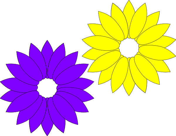 free clipart yellow flowers - photo #46