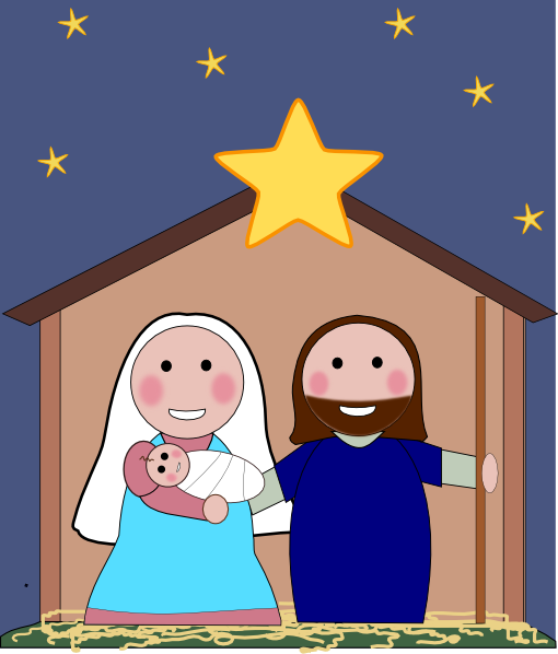 clipart christmas manger scene - photo #11