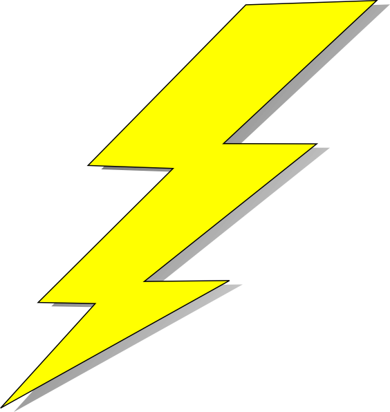 Lightning Bolt Clip Art at Clker.com - vector clip art online, royalty