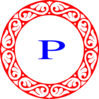 Letter P Monogram Clip Art