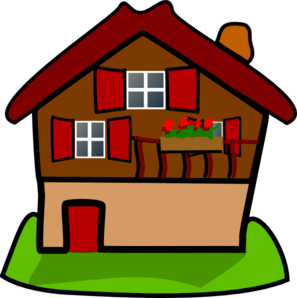 cartoon house clipart free - photo #5