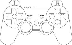 Ps3 Controller White Clip Art at Clker.com - vector clip art online