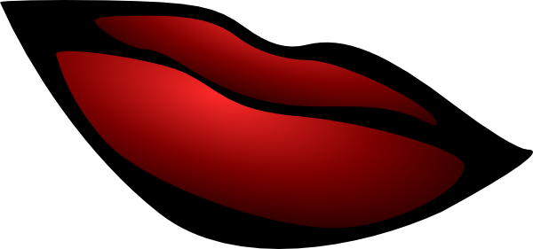 clip art big red lips - photo #37