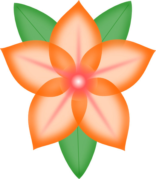orange flower clip art free - photo #14