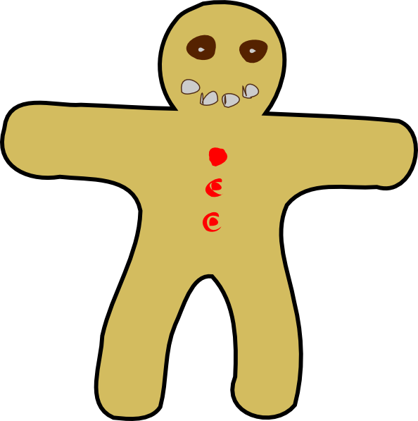 clipart gingerbread man - photo #12