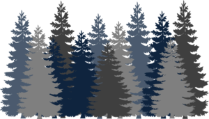 Navy Blue Tree Forest Clip Art at Clker.com - vector clip art online