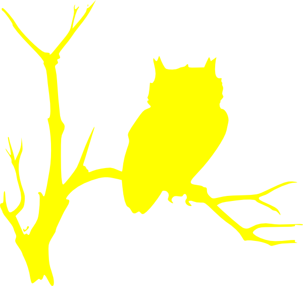 yellow owl clip art - photo #8