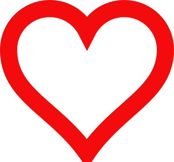 free clipart heart outline - photo #35