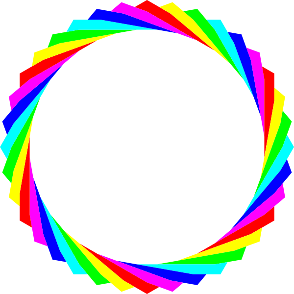 rainbow circle clip art - photo #3