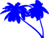 Blue Palm Trees Clip Art