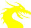Yellow Dragon Clip Art