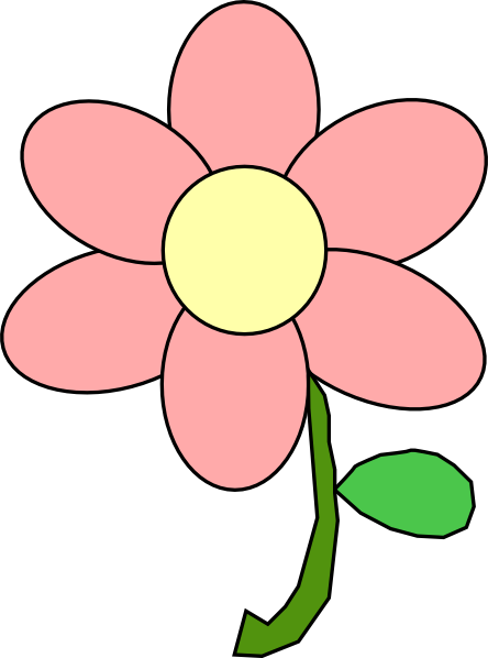 free pink flower clip art - photo #43