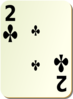 Two Of Clubs Clip Art