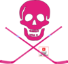 Hockeyskullpink Clip Art