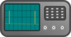 Oscilloscope-low Duty Cycle Clip Art