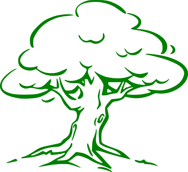 free oak tree clip art. Green Oak Tree clip art