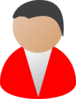 Business Person Red Clip Art