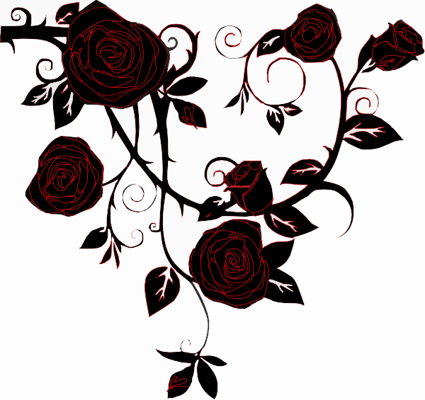 black rose clipart - photo #18