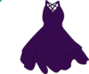 Regency Purple Dress Clip Art