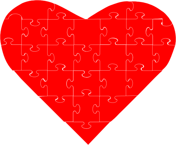 heart puzzle clipart - photo #1