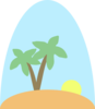 Island Scene Clip Art