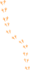 Bird Footprints Clip Art