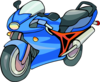 Bike Blue Clip Art